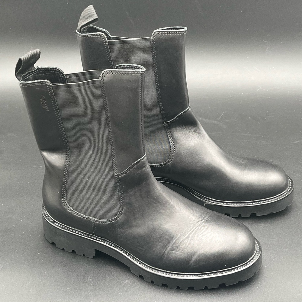 Vegabond Black Leather Chelsea Boots Sz 9